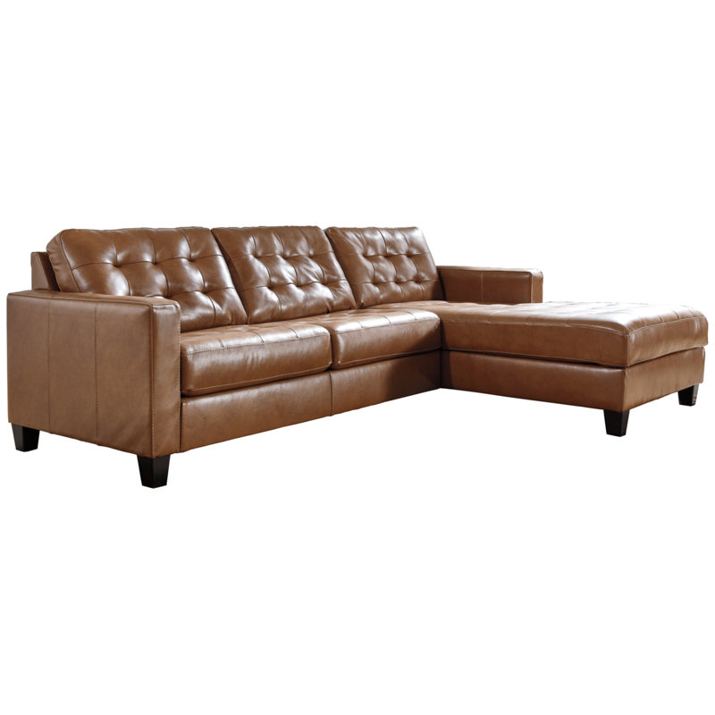 Signature Design by Ashley Baskove 2 Piece Leather Sectional